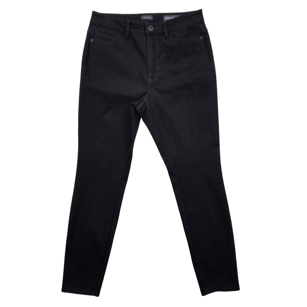 J Jill Denim Premium-Flex High-Rise Leggings Black Skinny Jeans Womens 8 (30x28)